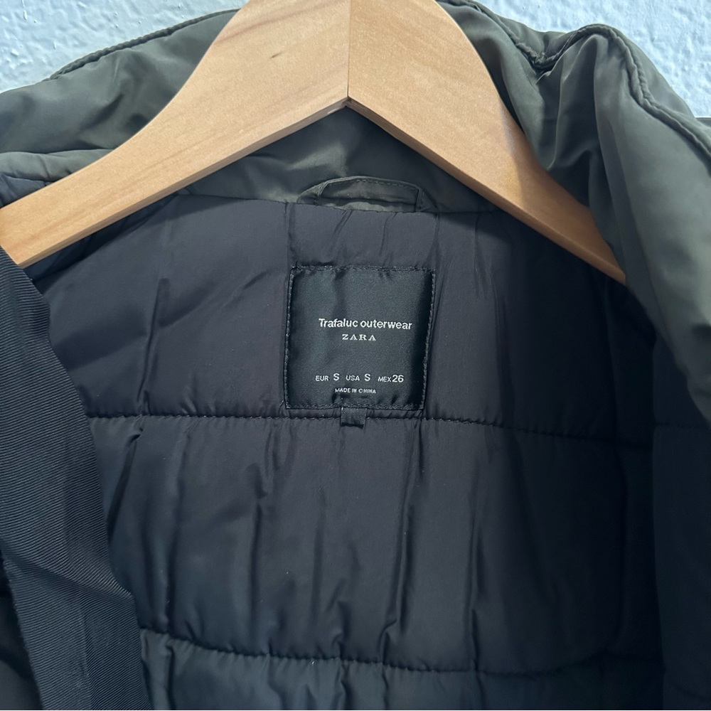 Zara Winter Coat Olive - Small - Picture 5 of 8